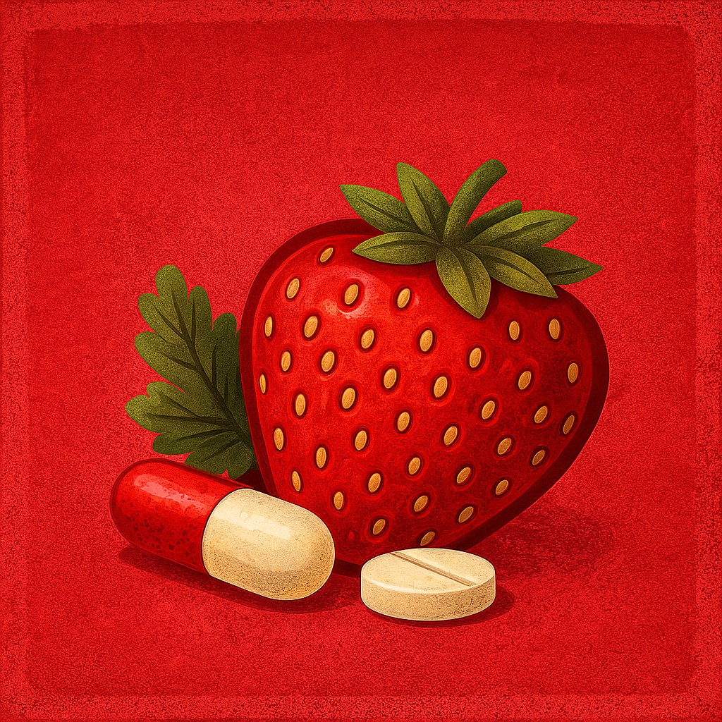 Medicamentos veterinários sabor morango para pets